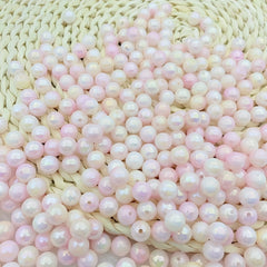 30PCS 10MM Pink Gradient Acrylic Round Beads DIY Jewelry Making Crafts