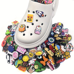 Cartoon Shoe Charms Clogs Shoes Accessories Women Kid's Party