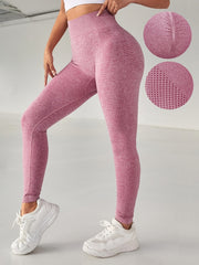3PC Seamless High Elastic Sports Tights Fitness Hip Pants