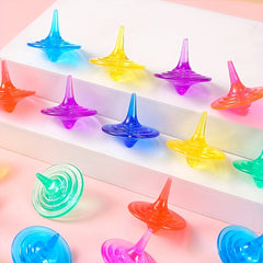 Colorful Gemstone Tops Set - Spinning Toys for Ages 3