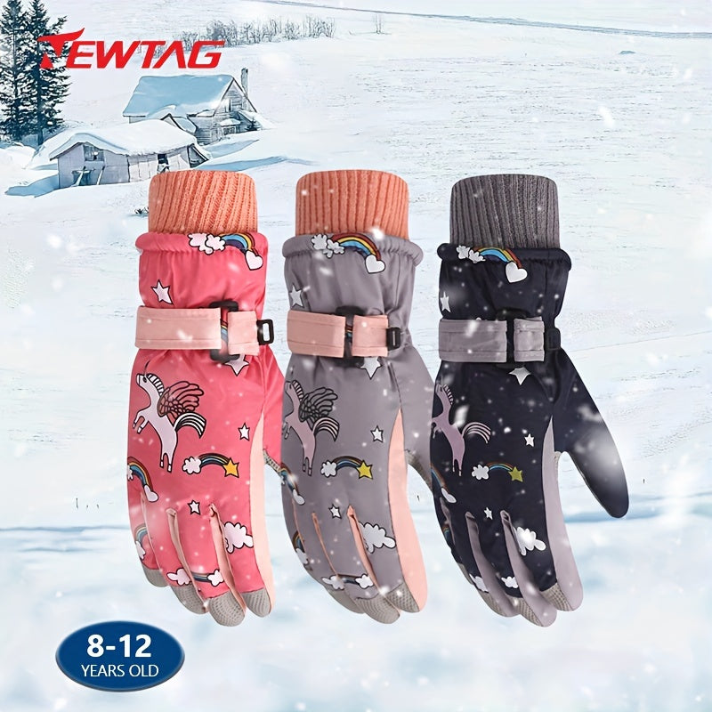 Winter Skiing Gloves Warm Waterproof Non slip Gloves