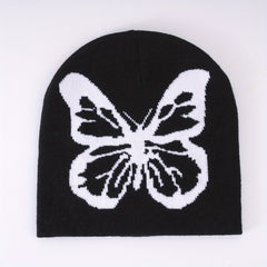 Butterfly Jacquard Woolen Beanie Hat Unisex