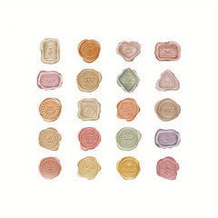 40pc Retro Wax Stickers Envelope Seals DIY Materials