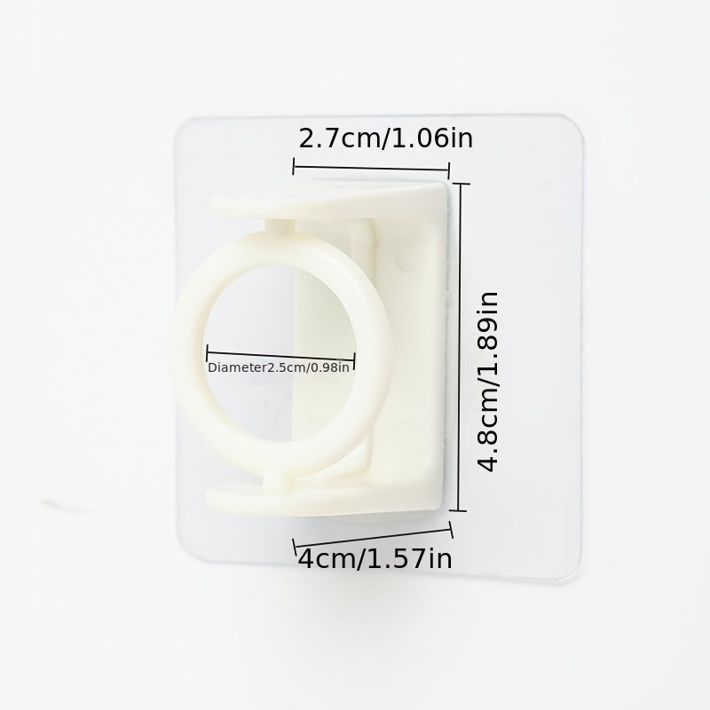 Telescopic Shower Curtain Rod with Rotating Rings - Set of 4