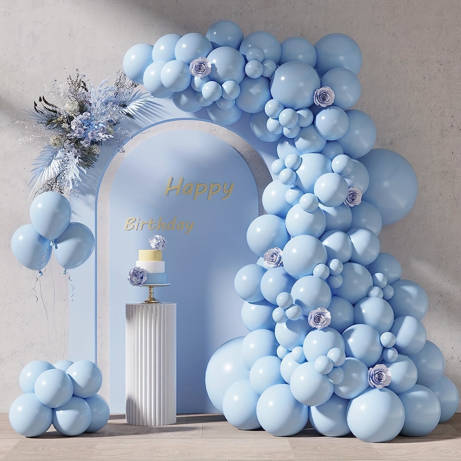 87pcs Pastel Balloons Different Sizes for Garland Arch Latex Balloons