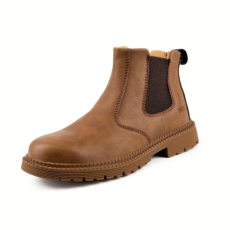 Men's Durable Slip On Work Safety Shoes