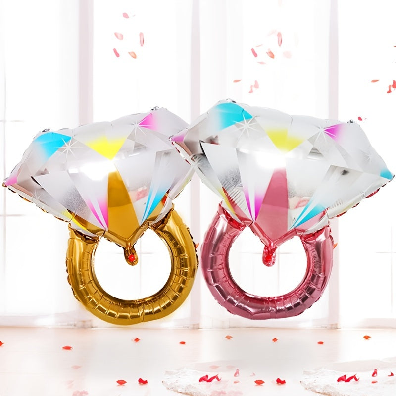 2 Pcs Artificial Diamond Balloon for Party Wedding Birthday Bridal Graduation
