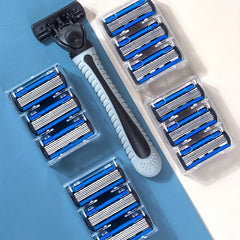 Sharp 6 Layer Razor Blades 12-24 Pcs Replacement Blades Wet Shaving Safety Razor
