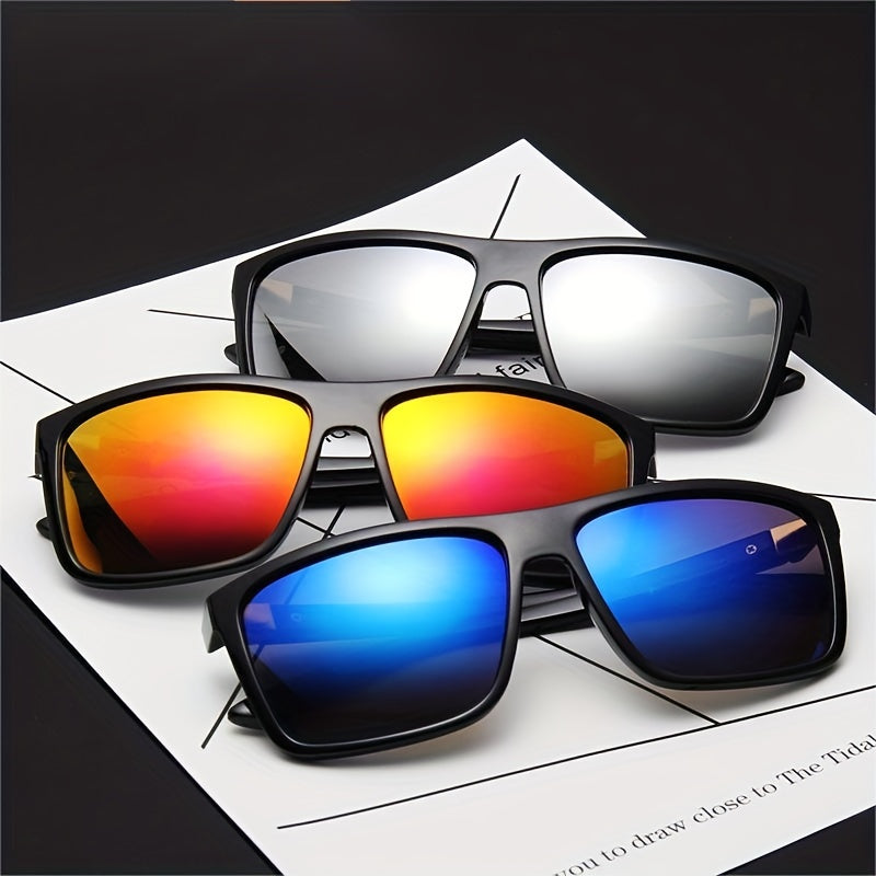 Men's Retro Mountaineering Hiking Square Sunglasses
