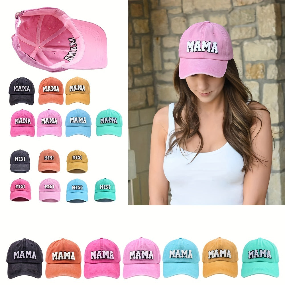 MAMA Patch Baseball Cap Sun Hat for Women