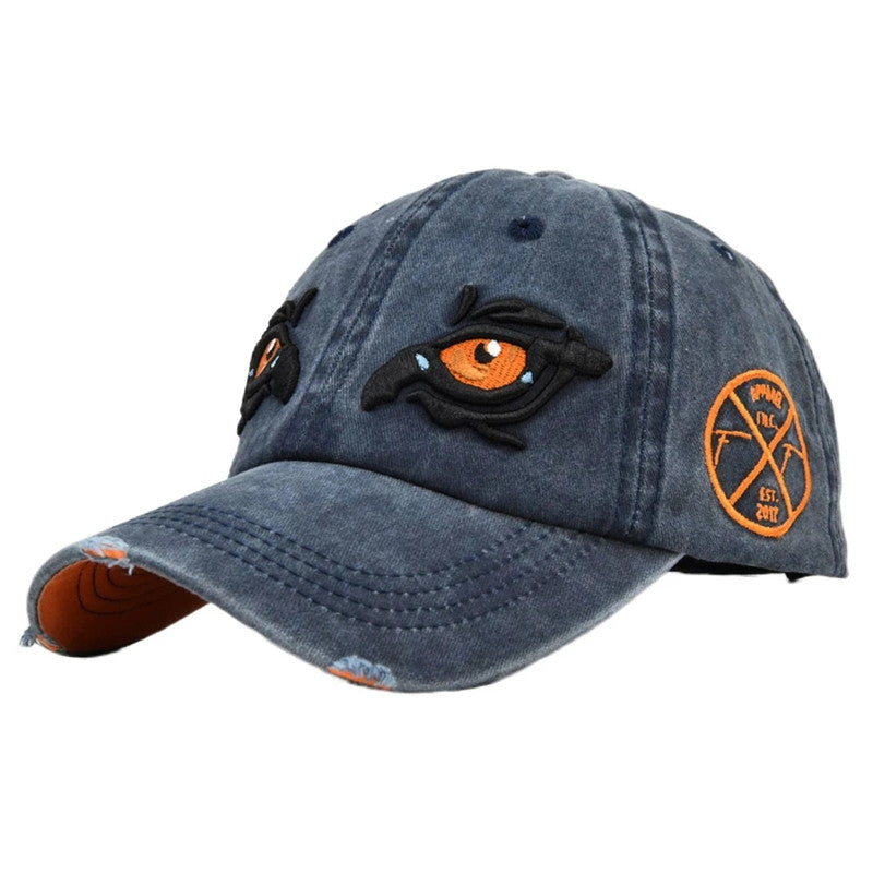 Cartoon Eyes Embroidery Baseball Cap Hip Hop Sports Hat