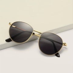 Round Frame Sunglasses Vintage Cat Eye Glasses UV400