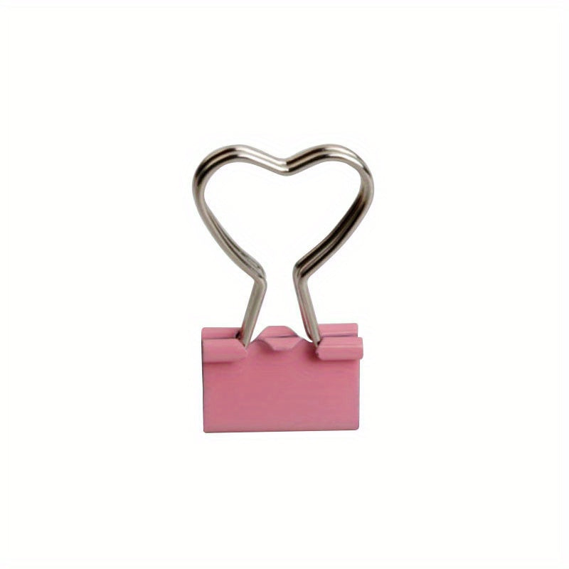 2pcs 19mm Heart Binder Clips - Creative & Organized