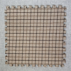 6 Pack Fabric Splicing Carpet Plaid Halloween Floor Mat Christmas Mat