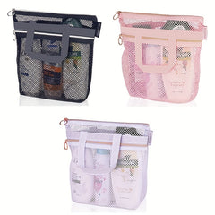 Portable Shower Tote Mesh Travel Toiletry Bag
