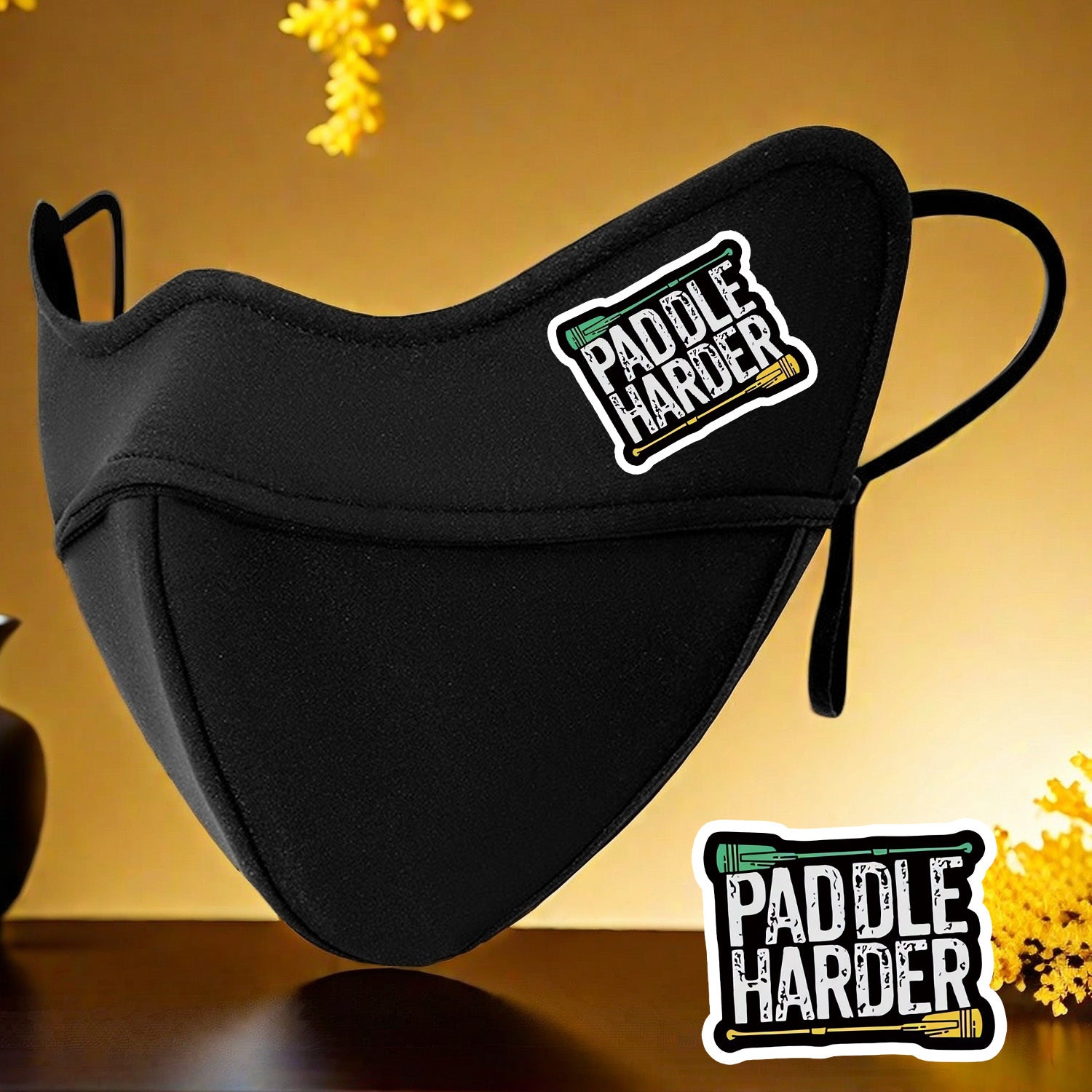 5D 6382 Pattern Warm Mask for Water Sports Windproof & Breathable