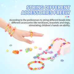 DIY Charm Bracelet Making Kit 240pcs Beads Chains Craft Girls Gift Set