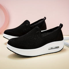 Lightweight Comfortable Slip On Sneakers with Shock Absorption Mesh
