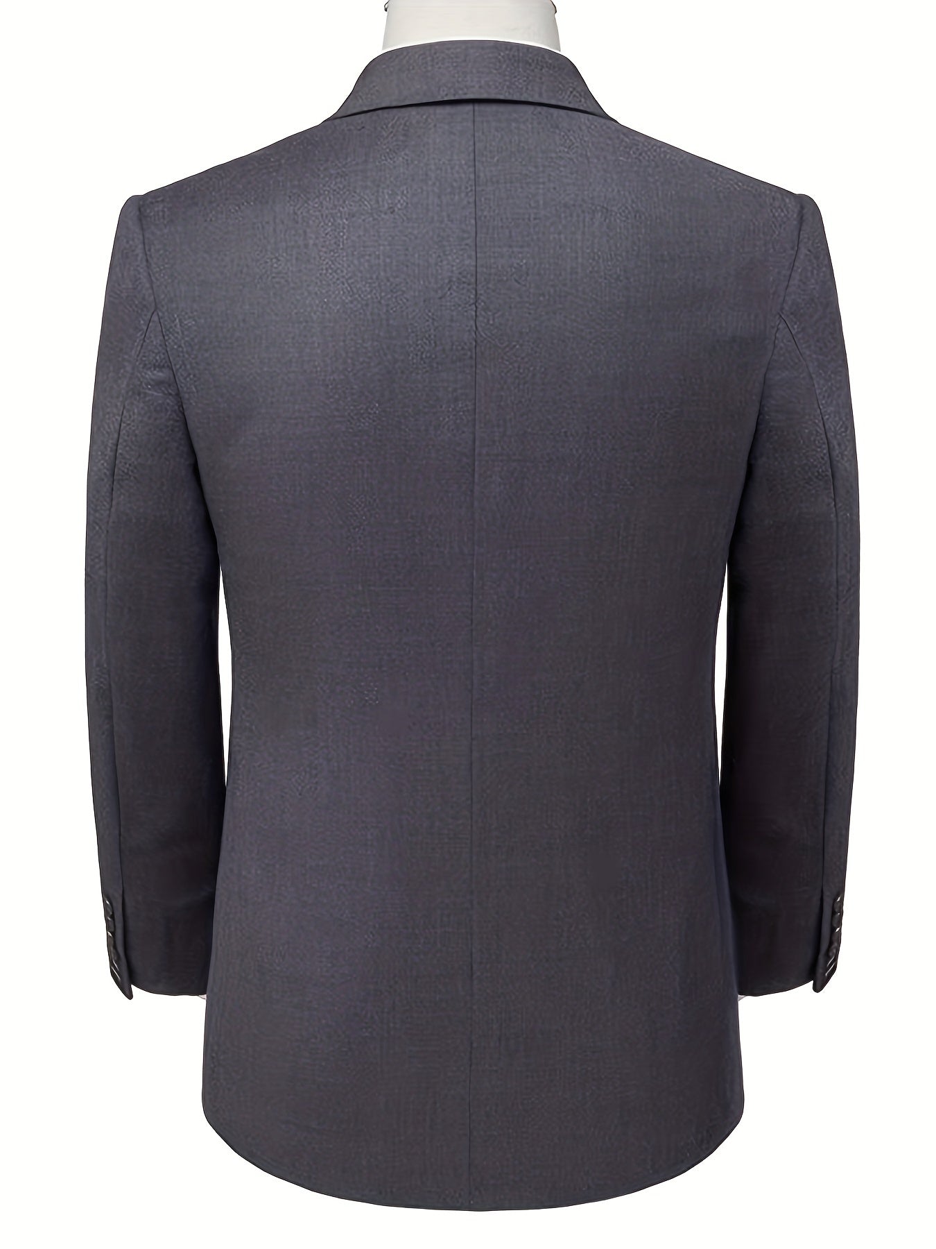 Formal 2 Pieces Set Men's Two Button Suit Jacket & Dress Pants Suit Set