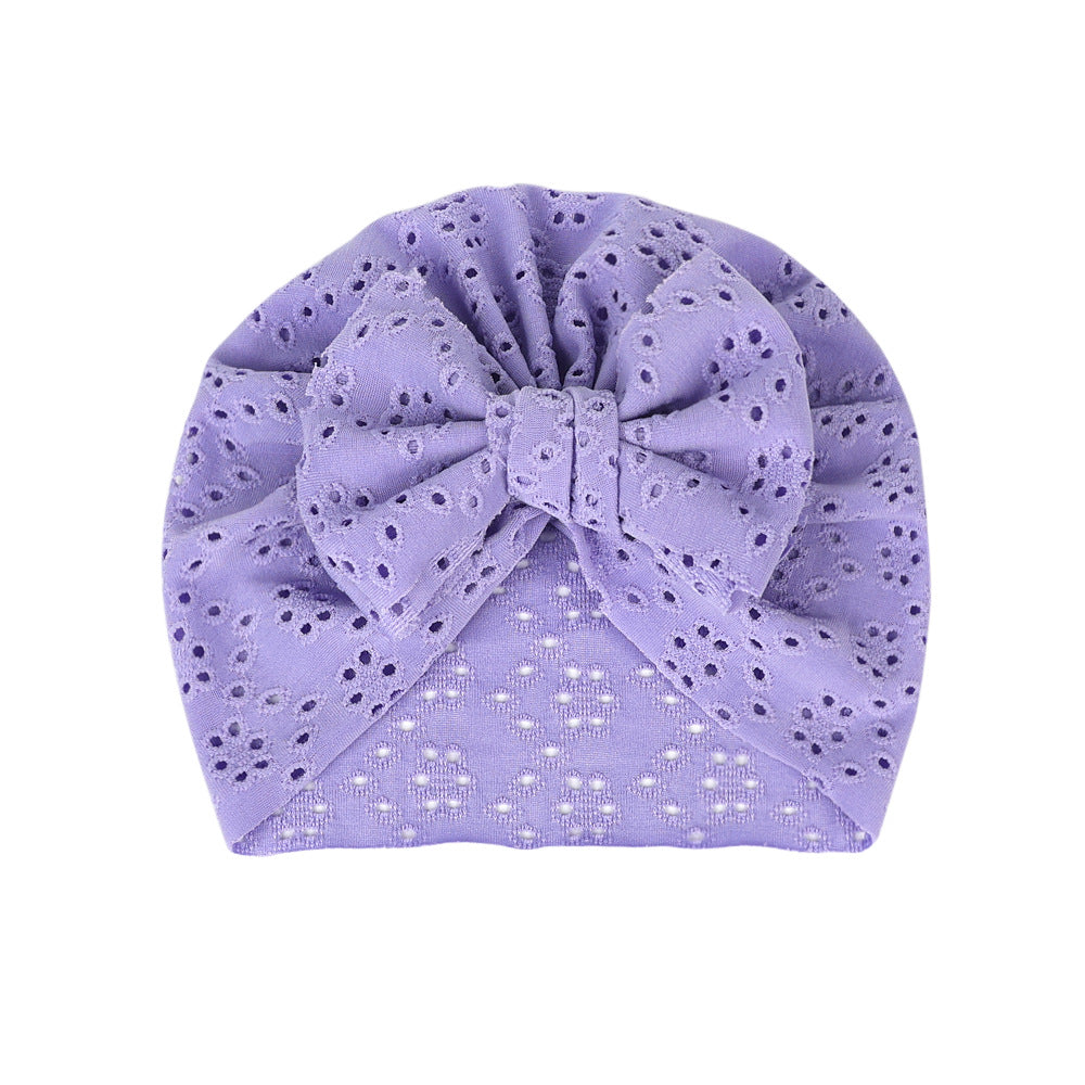 Newborn Baby Head Wrap Hat Bow Turban Cap for Girls
