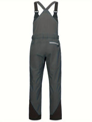 Men's Waterproof Snow Pants Windproof Overalls Pants With Suspenders