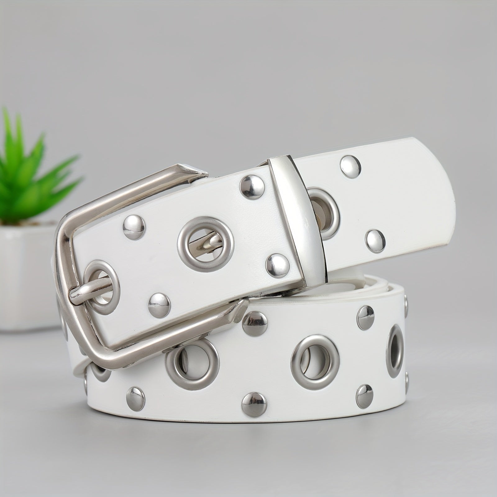 Men's Punch Ring Belt - Pure Leather
