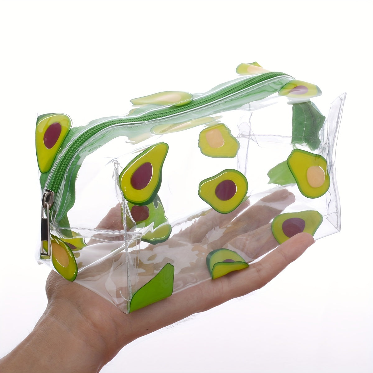 Transparent Small Flower Pencil Pouch Large Capacity Pencil Case