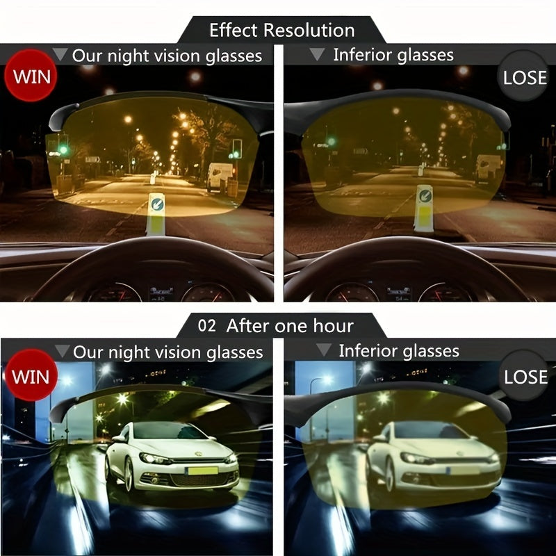 Night Vision Driving Glasses for Men and Women - UV Protection Sunglasses