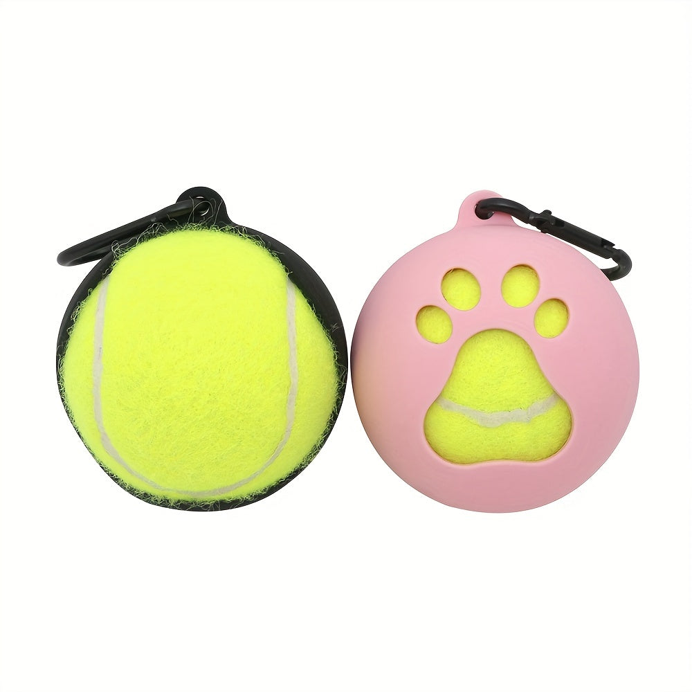 Pet Toy Tennis Ball Holder with 1 Tennis Ball