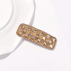 Rhinestone Snap Rectangle Hair Clip Glitter Hair Accessory