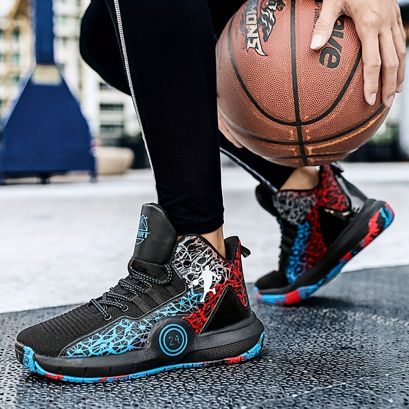 Men's Block Basketball Shoes Comfy Non Slip