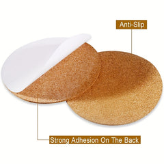 30pcs Self Adhesive Cork Spacer Rounds 4inch Cork Tiles DIY Crafts