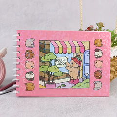 BOBBIE GOODS Cat & Dog Life Coloring Book - High Quality Paper for Adults Teens