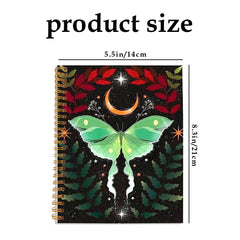 Whimsy Wings Notebook 13 97x21 08cm Golden Moon Green Butterfly