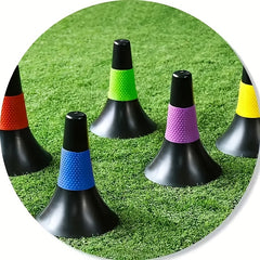 Football Dribbling Obstacle Sign Bucket Cone Training Equipment
