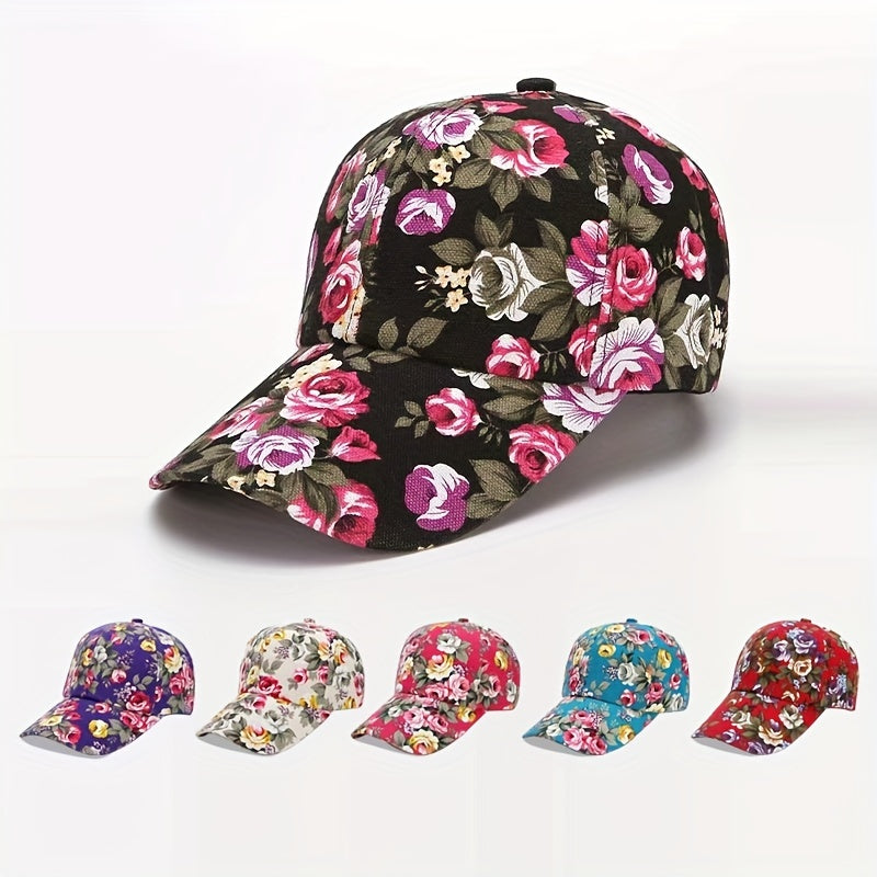 Peony Flower Baseball Cap Sun Hat for Women