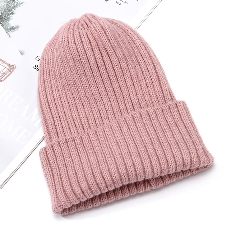 Universal Knitted Line Hat for Autumn & Winter