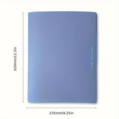 5pcs A4 Gradient Information Transparent Flip Folder Large Capacity Storage Book