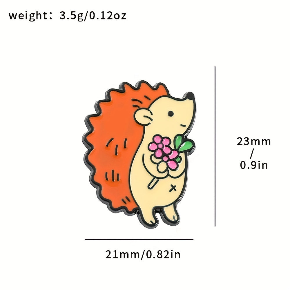 Animal Concert Hedgehog Brooch Metal Sense Costume Bag Accessories