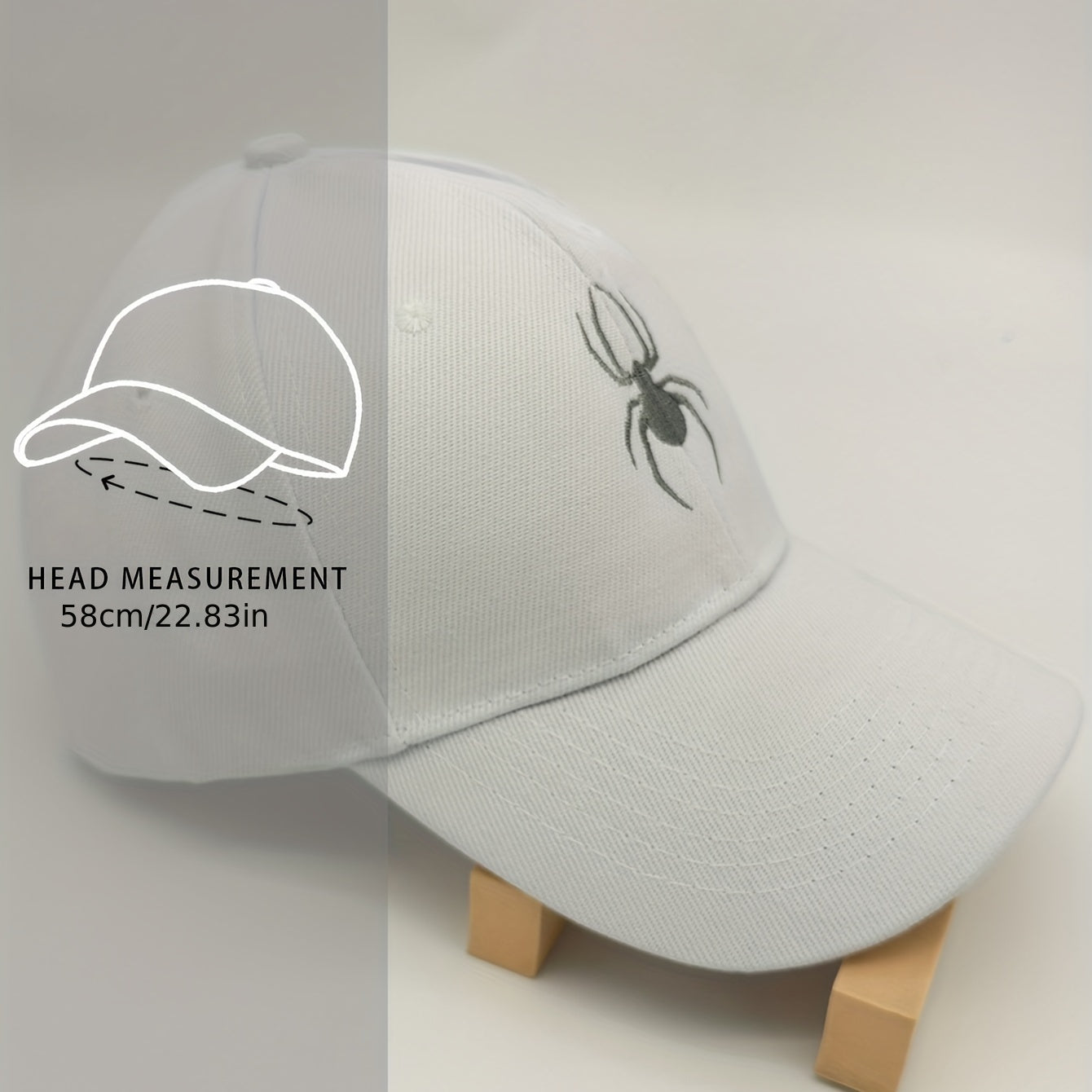 Spider Embroidery Baseball Cap Lightweight Sun Hat Unisex Adjustable Dad Hats