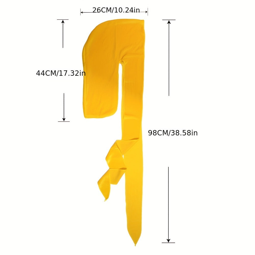 Velvet Durag For Waves Long Tie Waves Cap Men Durag Soft Smooth Breathable