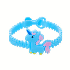 Unicorn PVC Bracelets Silicone Wristbands Party Favor Gift