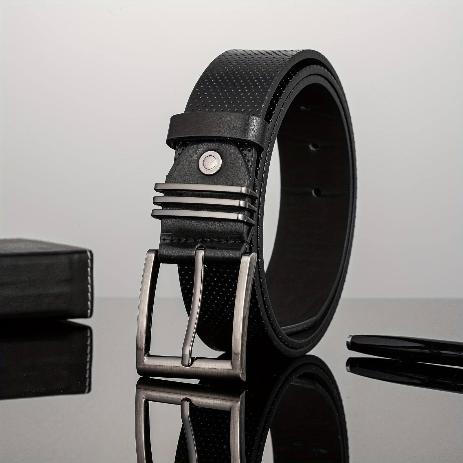 Starry Sky Metal Ring Men's Belt