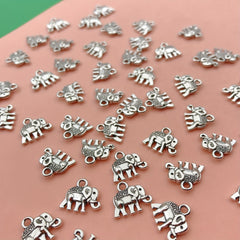15pcs Elephant Pendant Charm for DIY Bracelets Necklaces Earrings