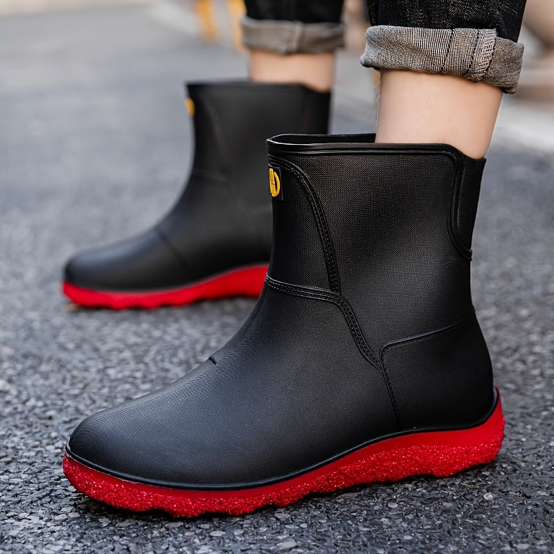 Men's Waterproof Wear-resistant Rain Boots for Outdoor Working Fishing