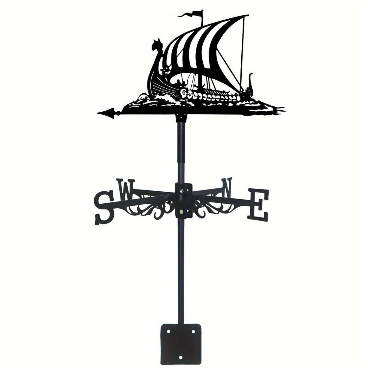 Roof Animal Sailboat Weathervane Metal Wind Vane Indicator