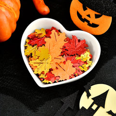Maple Leaf Decoration Confetti, Autumn Fall Holiday Party Table Scatter Decor