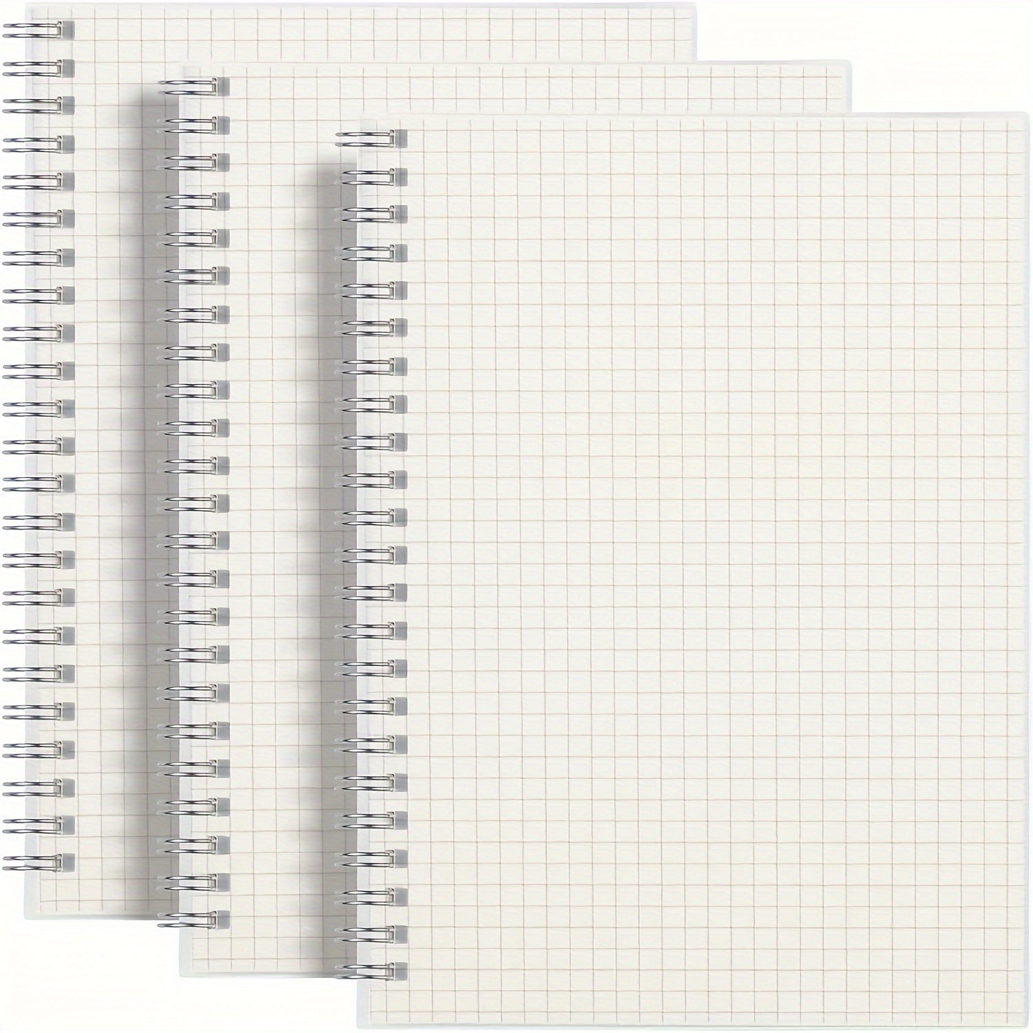 A5 B5 Spiral Graph Paper Notebooks, 160 Pages, Dotted Ruling
