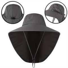 Outdoor Bucket Hat Men's Women's Summer Sunscreen UV Protection Fishing Hat