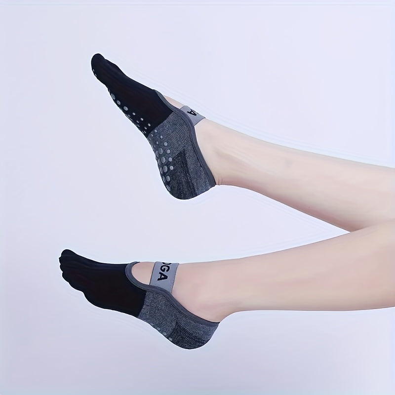 Cut Out Toe Ankle Non Slip Yoga Pilates Socks for Women